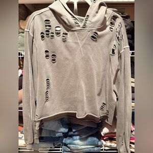 Chelsea DeBoer for Lily & Lottie distressed hoodie